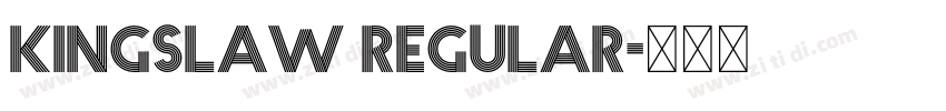 Kingslaw Regular字体转换